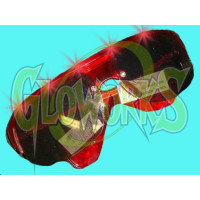AVIATOR STYLE LED SUNGLASSES - RED ONLY (1 PIECE)