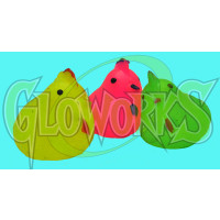 LARGE CHICKEN FLASHING PUFFER - ASST. COLORS (1 PIECE)