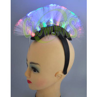 FLASHING MOHAWK HEADBAND - FIBER OPTIC TIPS (1 PIECE)