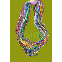ASSORTED COLOR THROW BEADS (6 PIECES PER CARD)
