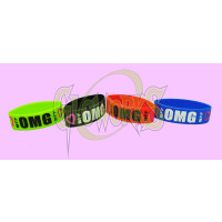 SILICONE BRACELETS - OMG (1 DOZEN)