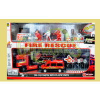 DIE CAST RESCUE SET WITH FIGHTERS (1 PIECE)
