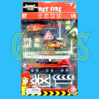 1:87 SCALE DIE CAST FIREFIGHTER PLAY SET ASSORTED (1 PIECE)