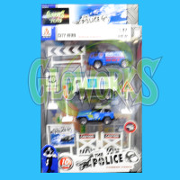 1:87 SCALE DIE CAST POLICE SETS ASSORTED (1 PIECE) 