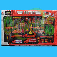 FIRE PROTECTION 36 PC. DIE CAST PLAY SET (1 SET)