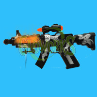 LED BULK PACKED GUN WITH ORANGE BARREL & SOUND (1 PIECE)