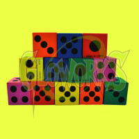 FOAM DICE - ASSORTED COLORS (1 PIECE)