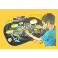DRUM KIT PLAYMAT (1 PIECE)