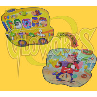 ANIMAL BUS & MUSICIAL DOUBLE SIDED PLAYMAT (1 PIECE)