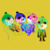 SOFT/SQUEEZE FLASHING ALIEN NECKLACE (1 PIECE)