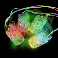 CELL PHONE ACRYLIC LED NECKLACE - ASSORTED COLORS (1 PIECE)