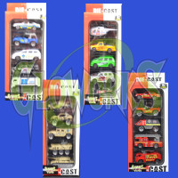 DIE CAST 5 PC. ASSORTED CARS (1 SET)