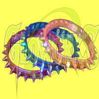SPIKED LED NECKLACE - ASSORTED COLORS (1 PIECE)