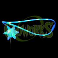 BLUE SNOWFLAKE FLASHING LANYARD (1 PIECE)