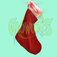 LED STOCKING WITH MERRY CHRISTMAS WRITING (1 DOZEN)