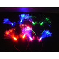 FIBER OPTIC LED HEADBAND - ASSORTED COLORS (1 PIECE)