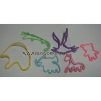 RUBBER BANDS - GLOW IN THE DARK - NUMBERS (12 PACKS)