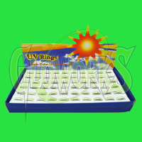 UV SUN ACTIVATED MOOD RINGS (36 PIECES)