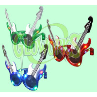 GUITAR SHAPED LED SUNGLASSES - ASST. COLORS (1 PIECE)