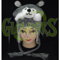 WOOL KNIT HUSKY ANIMAL HAT (1 PIECE)