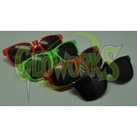 80'S NON-FLASH SUNGLASSES WITH HOLES (1 DOZEN)
