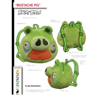 PLUSH ANGRY BIRDS BACKPACK - GREEN PIG (1 PIECE)