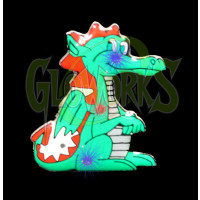 DRAGON FLASHING MAGNETIC LED PIN 