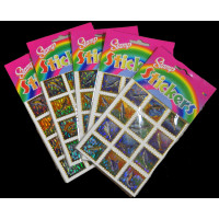 ASSORTED LAZER STICKERS (1 SHEET)