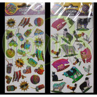 ASSORTED SHAPE STICKERS (1 DOZEN SHEETS)
