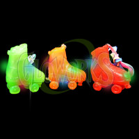ROLLER SKATE LED SQUEEZE NECKLACE - ASSORTED COLORS (1 PIECE)