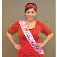 "Bride to be" Flashing Pink Sash (1 PIECE)