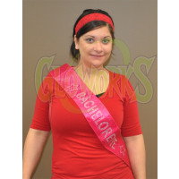 "Bachelorette" Non-Flash Pink Sash (1 PIECE)