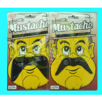 FUNNY FACE MUSTACHE - ASSORTED SHAPES (1 PIECE)