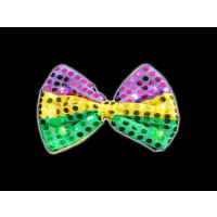LED MARDI GRAS SEQUIN BOW TIE (1 PIECE) 