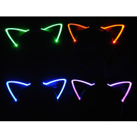 EL WIRE LED CAT EARS ASSORTED COLORS (1 PIECE)
