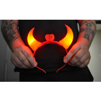 LED DEVIL HORNS - RED (1 PIECE)