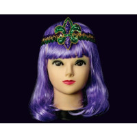 SEQUIN MARDI GRAS WITH FLEUR DE LIS ACCENT (1 PIECE)  