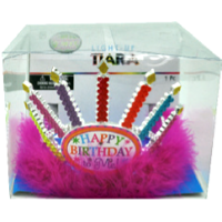 HAPPY BIRTHDAY FLASHING TIARA (1 PIECE)
