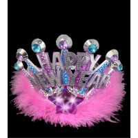 HAPPY NEW YEAR LED TIARA (1 PIECE)