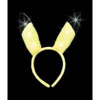 LED YELLOW CAT EARS (1 PIECE)
