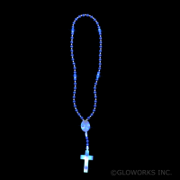 LED BEADED NECKLACE WITH CROSS (1 PIECE) 