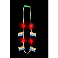 FLASHING RAINBOW FLAG BEADS (1 PIECE)