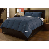 3PC King Microfiber comforter set (BLUE)