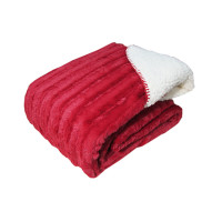 SOLID MICROFLEECE REVERSIBLE SHERPA