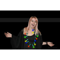 LED SKINNY CHRISTMAS BULB NECKLACE (1 PIECE)