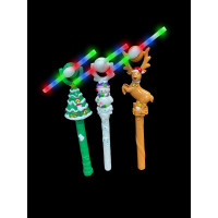 ASSORTED LED CHRISTMAS WINDMILL WANDS (1 PIECE)