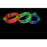FLASHING DIAMOND CUT BRACELET ASSORTED COLOR RED/BLUE/GREEN (1 PIECE)