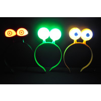 ASSORTED COLOR LIGHT UP EYEBALL HEADBAND (1 PIECE)