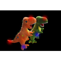 12" LED ASSORTED COLOR PLUSH DINOSAUR (1 PIECE)
