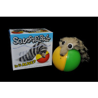 FUZZY SQUIRREL TOY ATTACHED TO MOTORIZED BALL